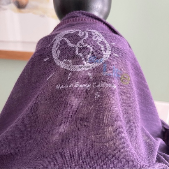 NWOT Blue Life X Planet Blue Slouchy Long Sleeve - Picture 5 of 5